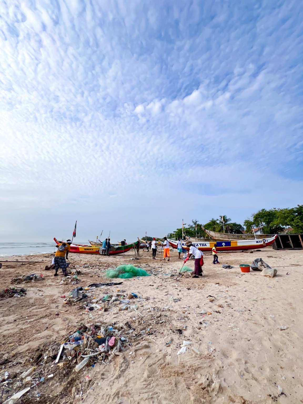 A section of beach in Prampram